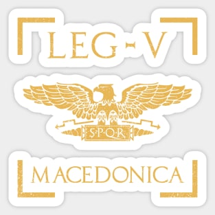 Legio V Macedonica Eagle Emblem Roman Legion Sticker